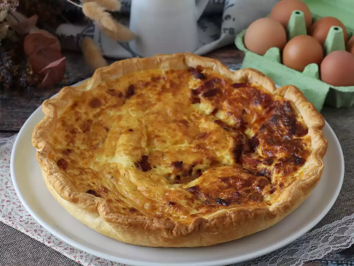 Quiche lorraine, the real french recipe! - photo 4