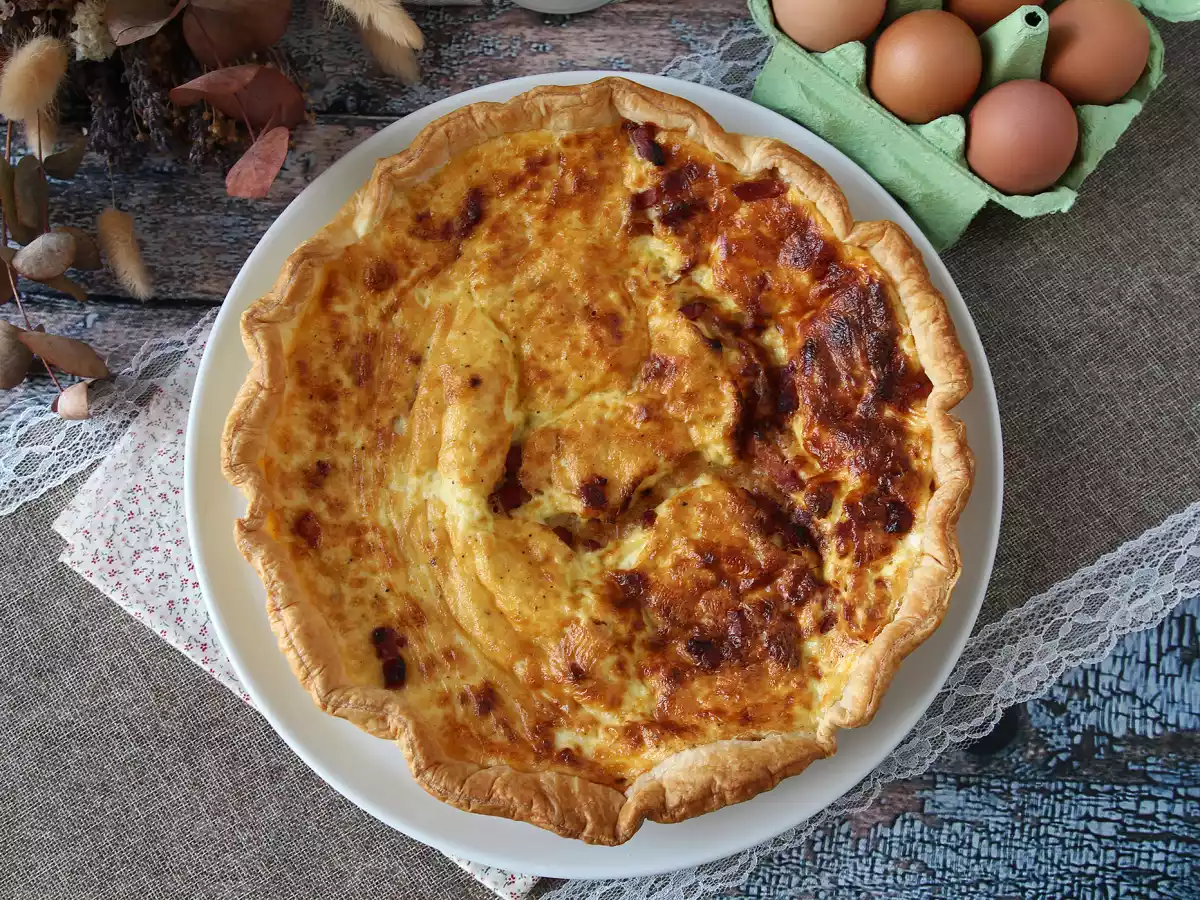 Quiche lorraine, the real french recipe! - photo 7