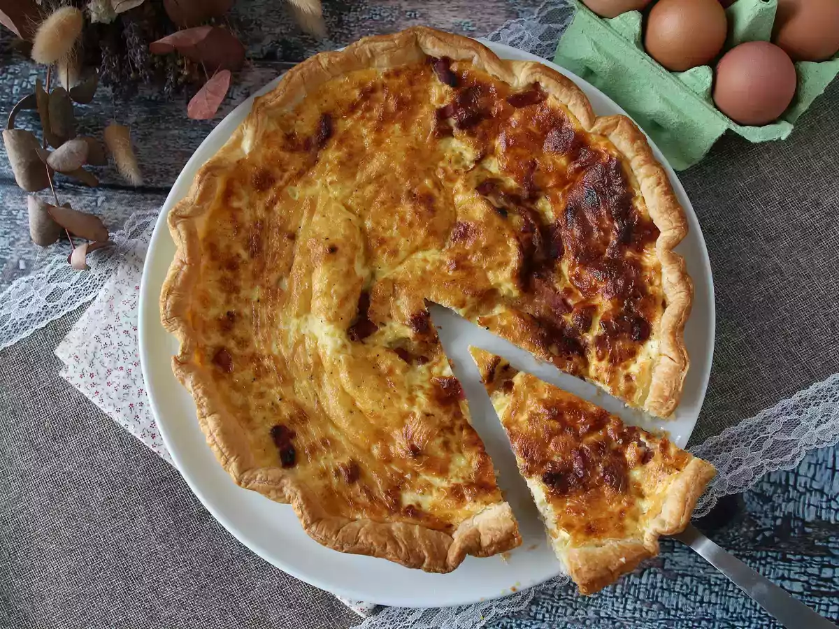 Quiche lorraine, the real french recipe! - photo 3