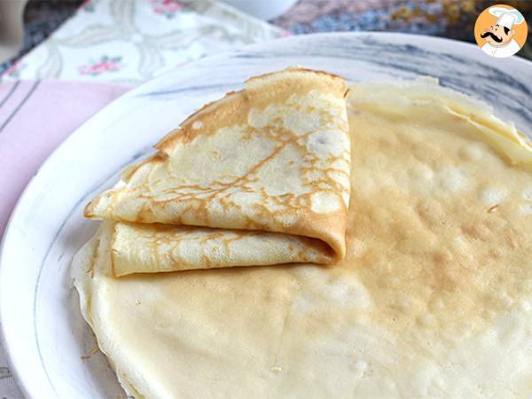 Quick and easy French crepe batter recipe - you'll love this sweet snack!