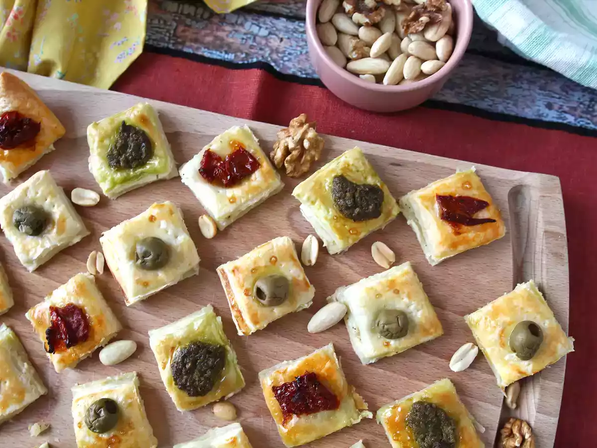 Quick and easy puff pastry bites for a successful aperitif!