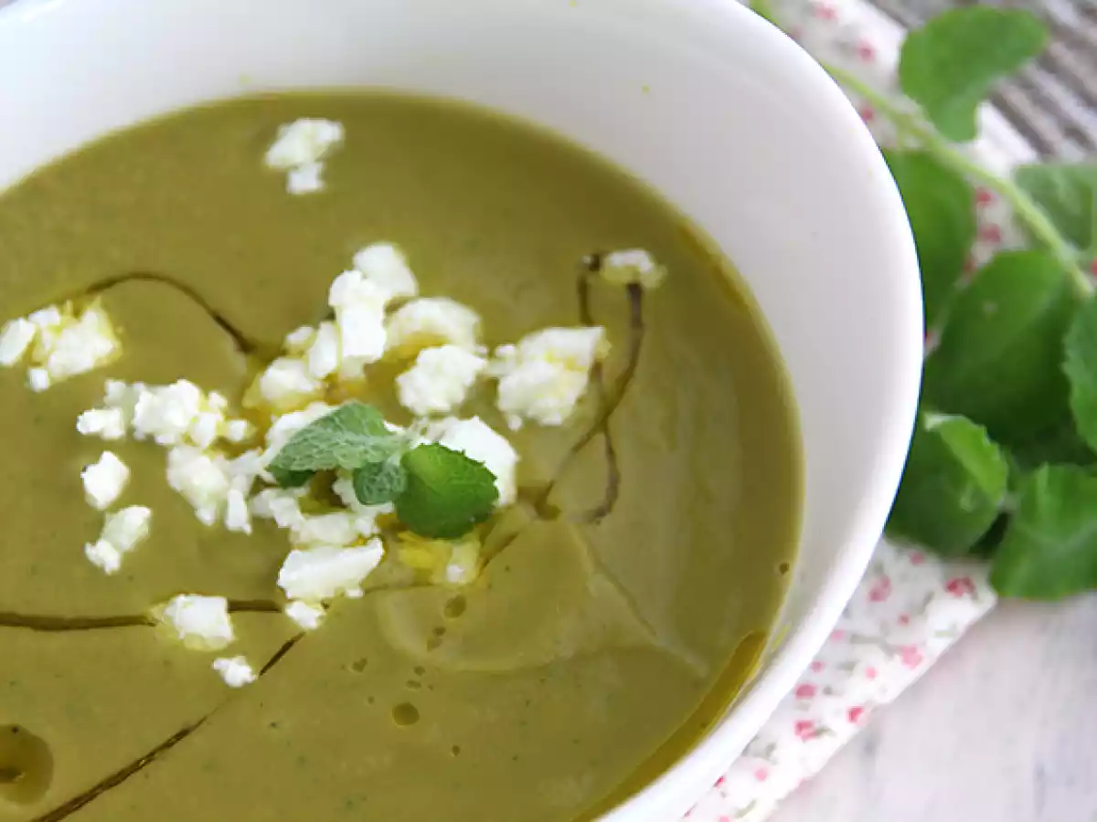 Quick cold pea soup - photo 3