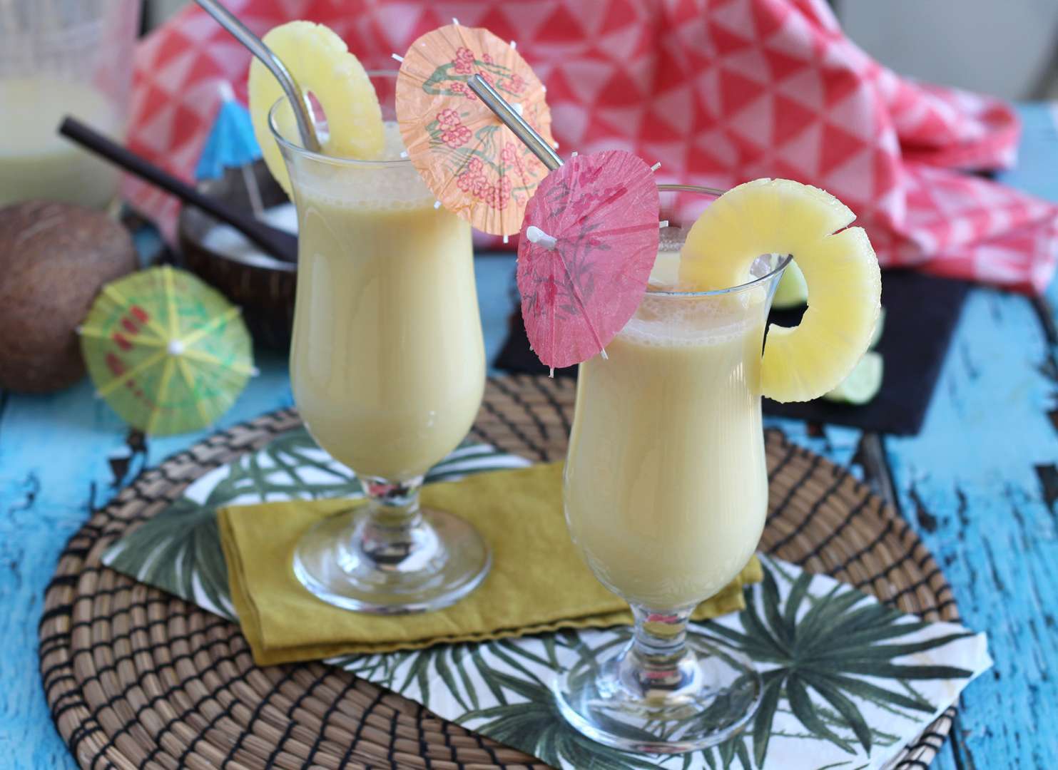 Quick non-alcoholic piña colada recipe