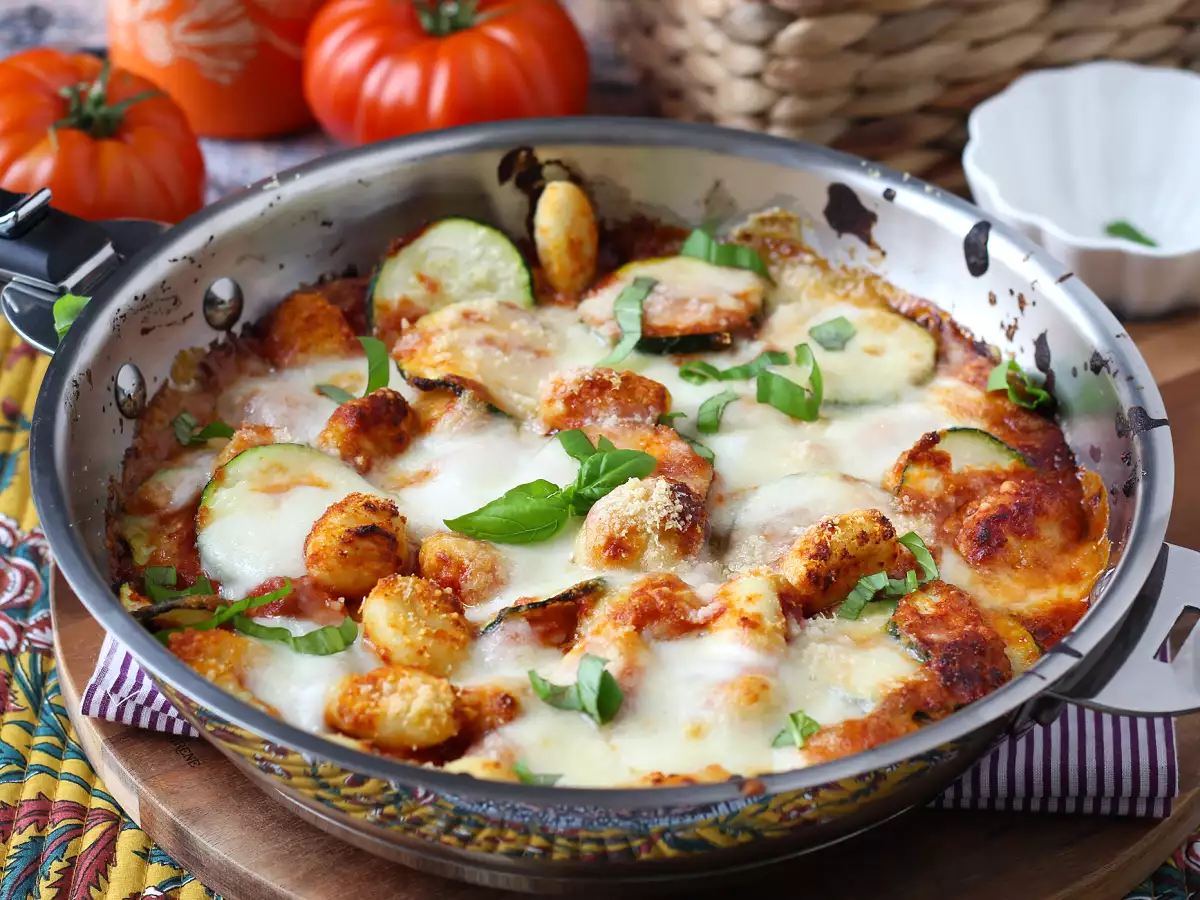 Quick recipe for zucchini and mozzarella gnocchi gratin - photo 5