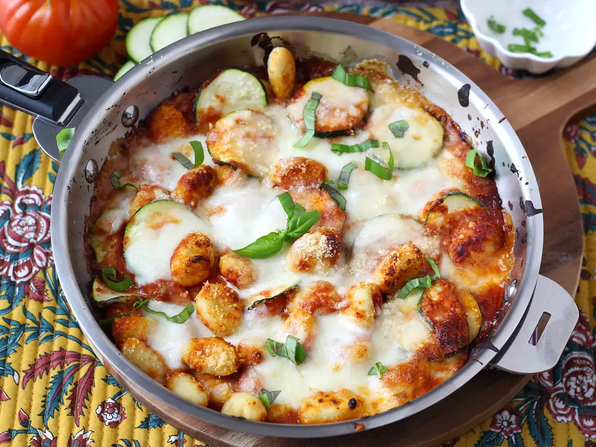 Quick recipe for zucchini and mozzarella gnocchi gratin - photo 8