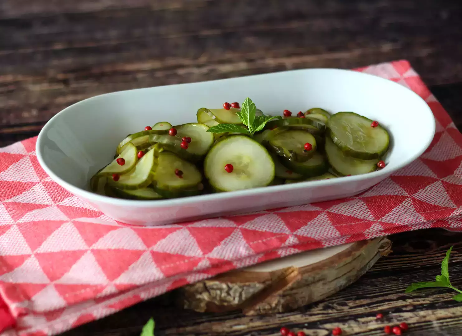 Quick sweet-and-sour cucumber salad
