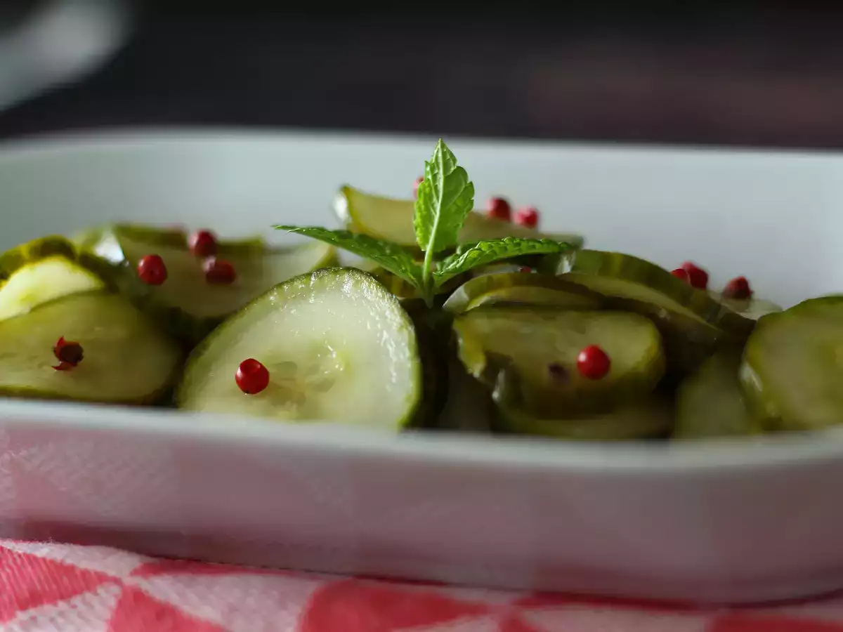 Quick sweet-and-sour cucumber salad - photo 2