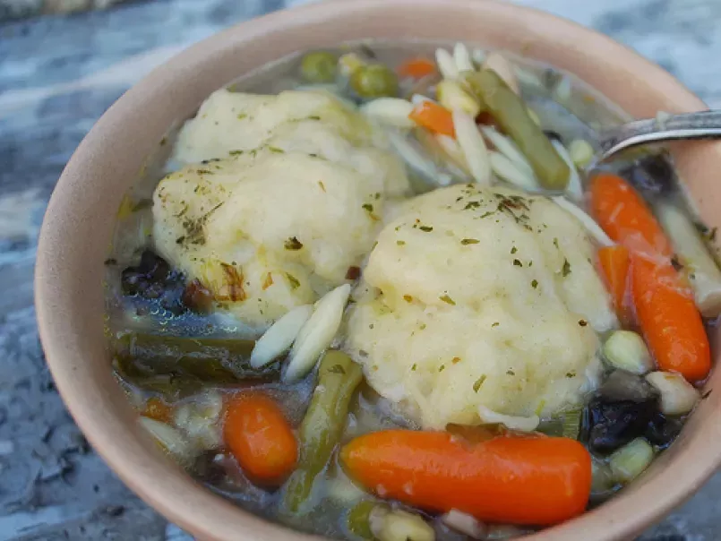 Quick Vegetable Leek Soup with Dumplings - photo 2
