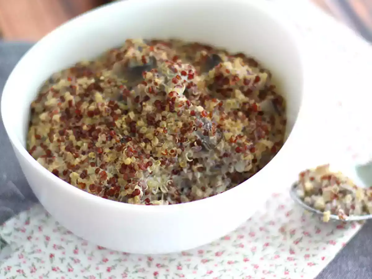 Quinoa risotto with mushrooms - photo 3