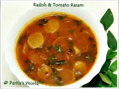 Radish and Tomato Rasam....My Style
