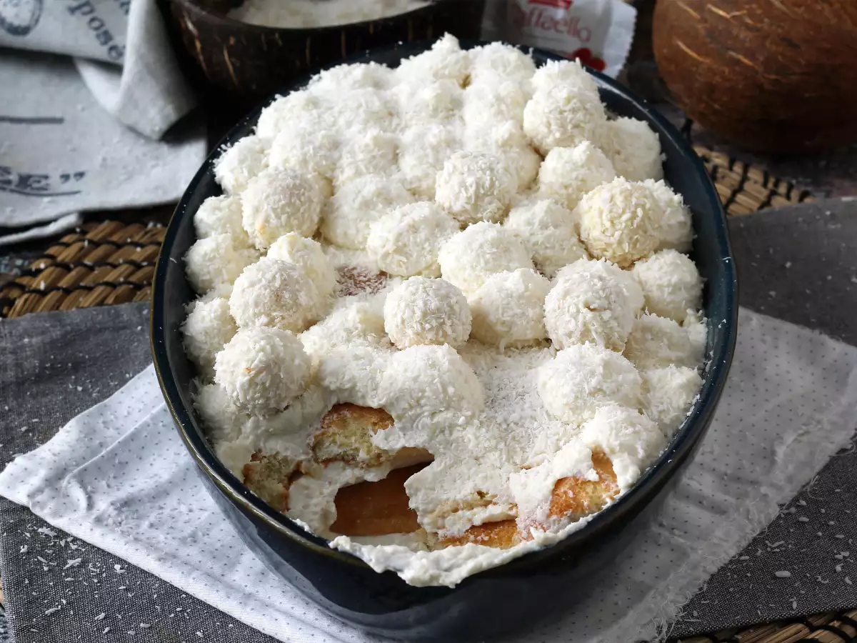 Raffaello Tiramisu with a Delicious Coconut Flavor - photo 6