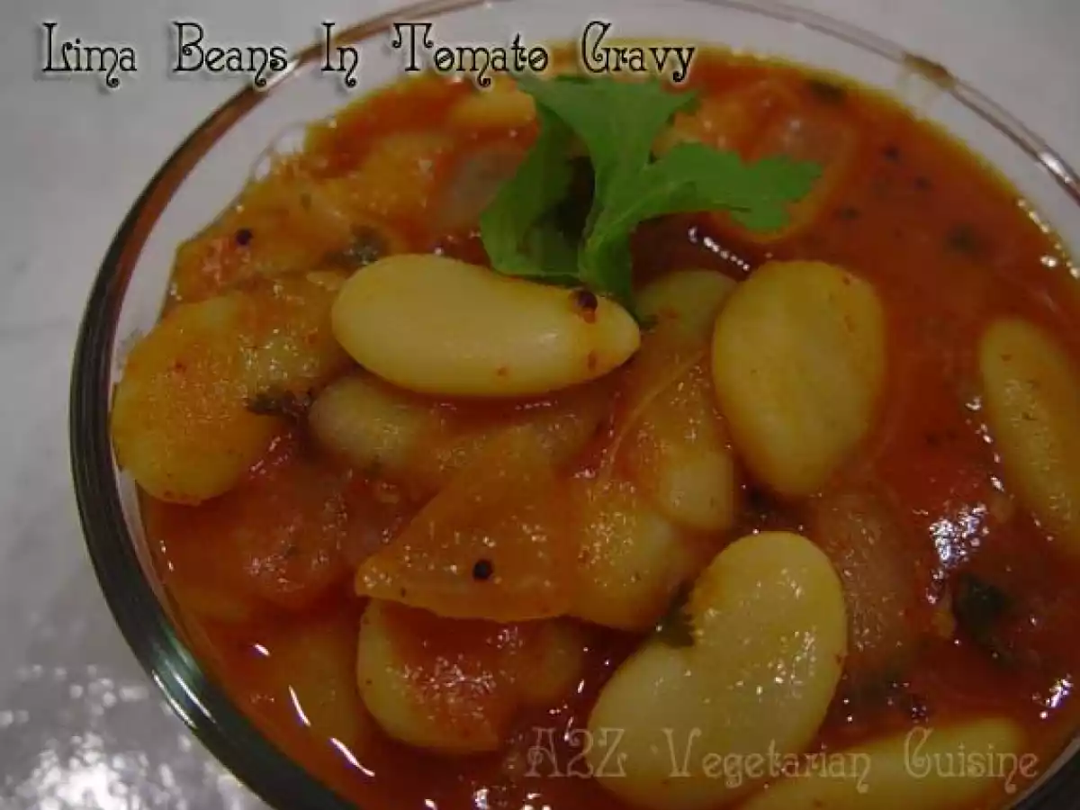 Rangooni Vaal - High Fiber Low Fat Lima/Butter Beans Curry - photo 2