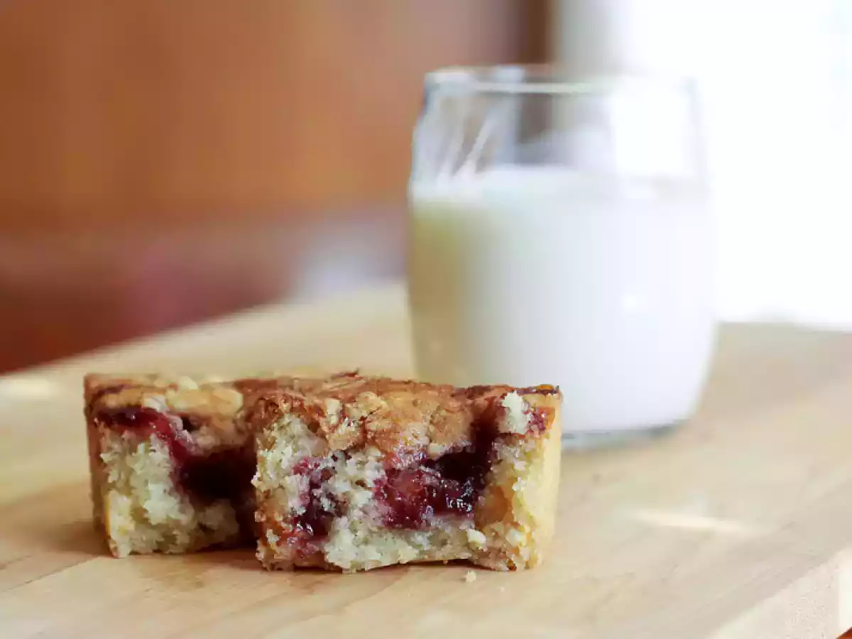 RASPBERRY SWIRL BLONDIES