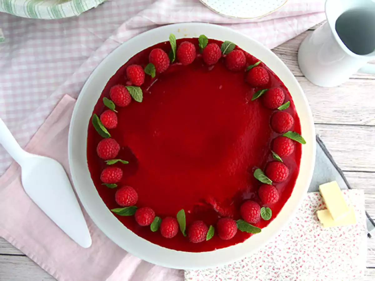 Raspberry white chocolate bavarois (steps and video) - photo 5