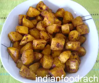 Raw banana fry ( balle kai/ valle kai varuval)
