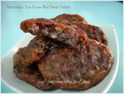 Red bean fritter recipe (mandalay pae kyaw)
