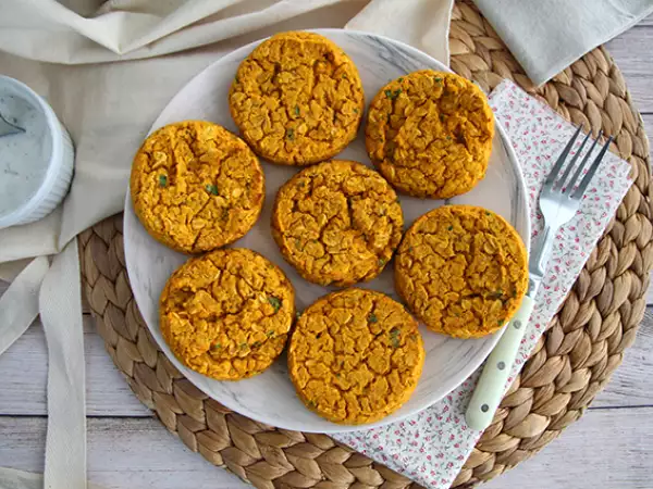 Recipe Red lentil and carrot patties