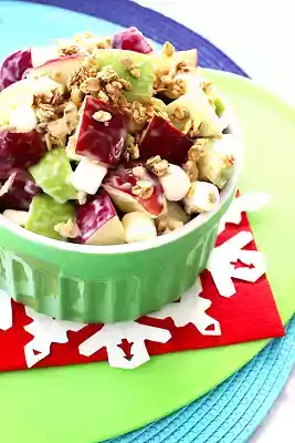 Red n green apple salad