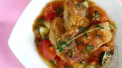 Red snapper fillet recipe in thymato sauce - easy dinner