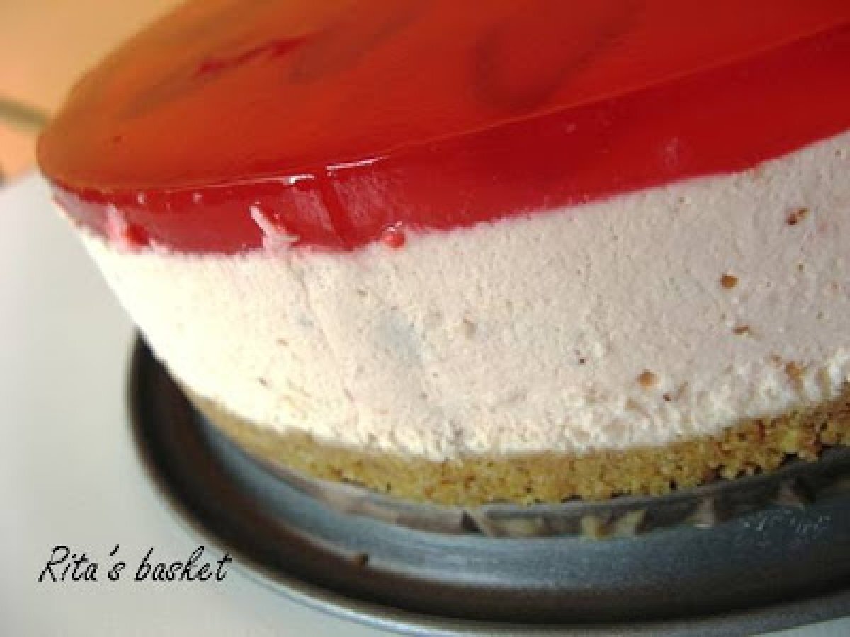 Red... Strawberry Mirror Cheesecake