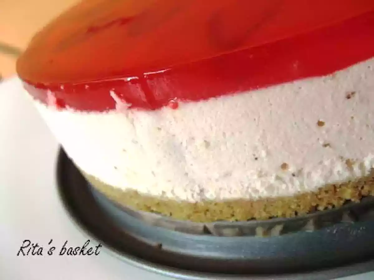 Red... Strawberry Mirror Cheesecake