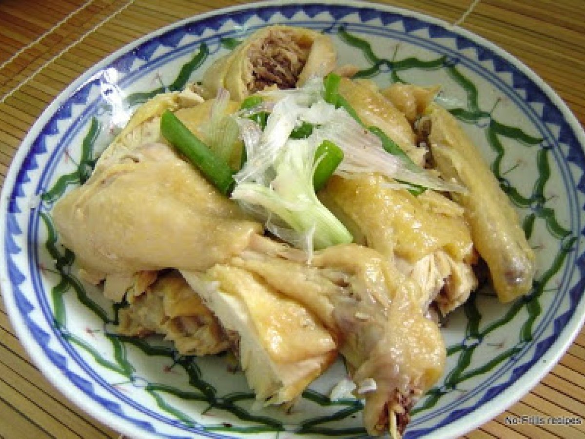 Rice cooker steamed Chicken Rice