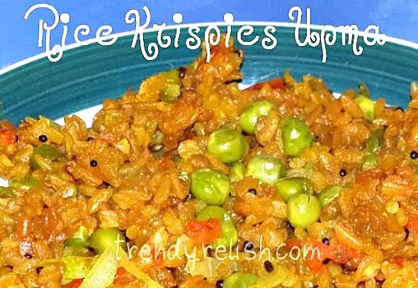 Rice krispies upma recipe