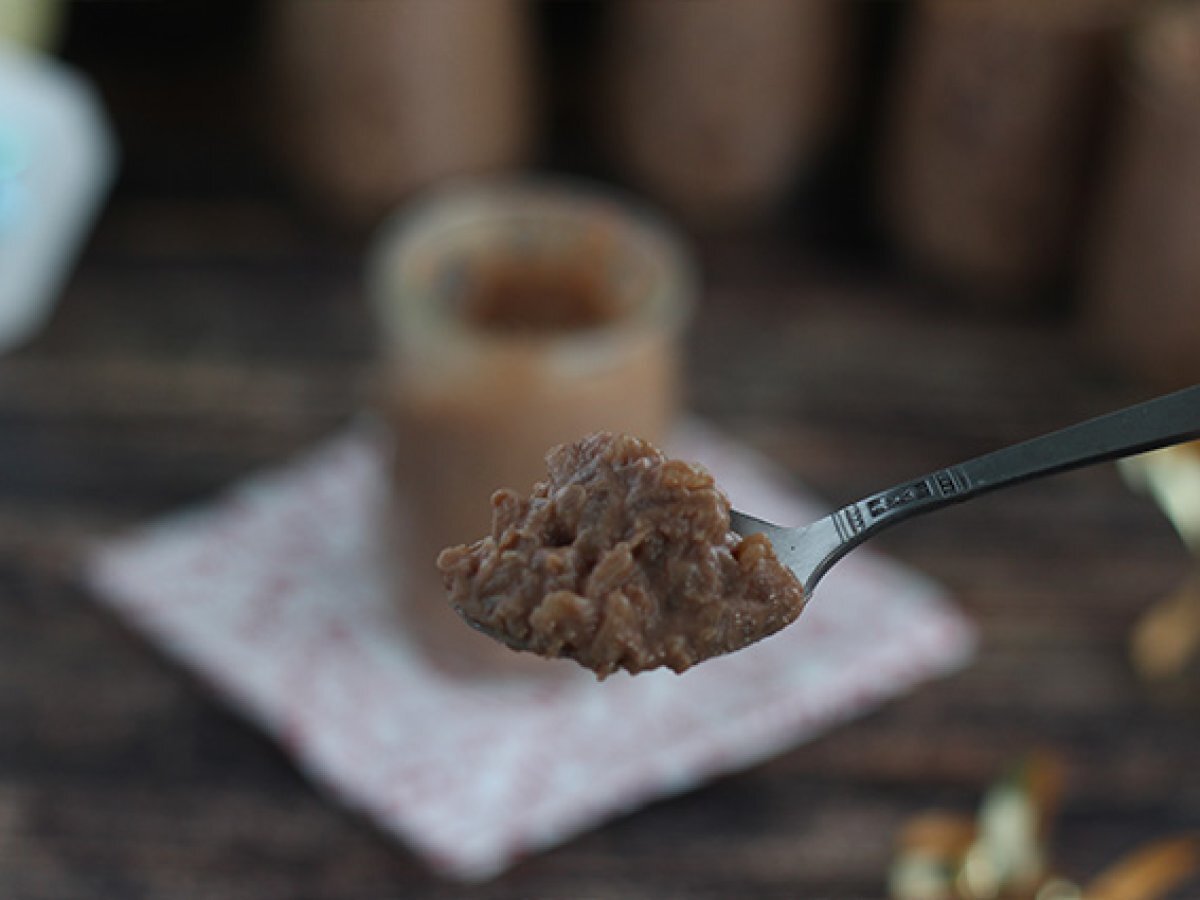 Rice pudding jar with chocolate - photo 4