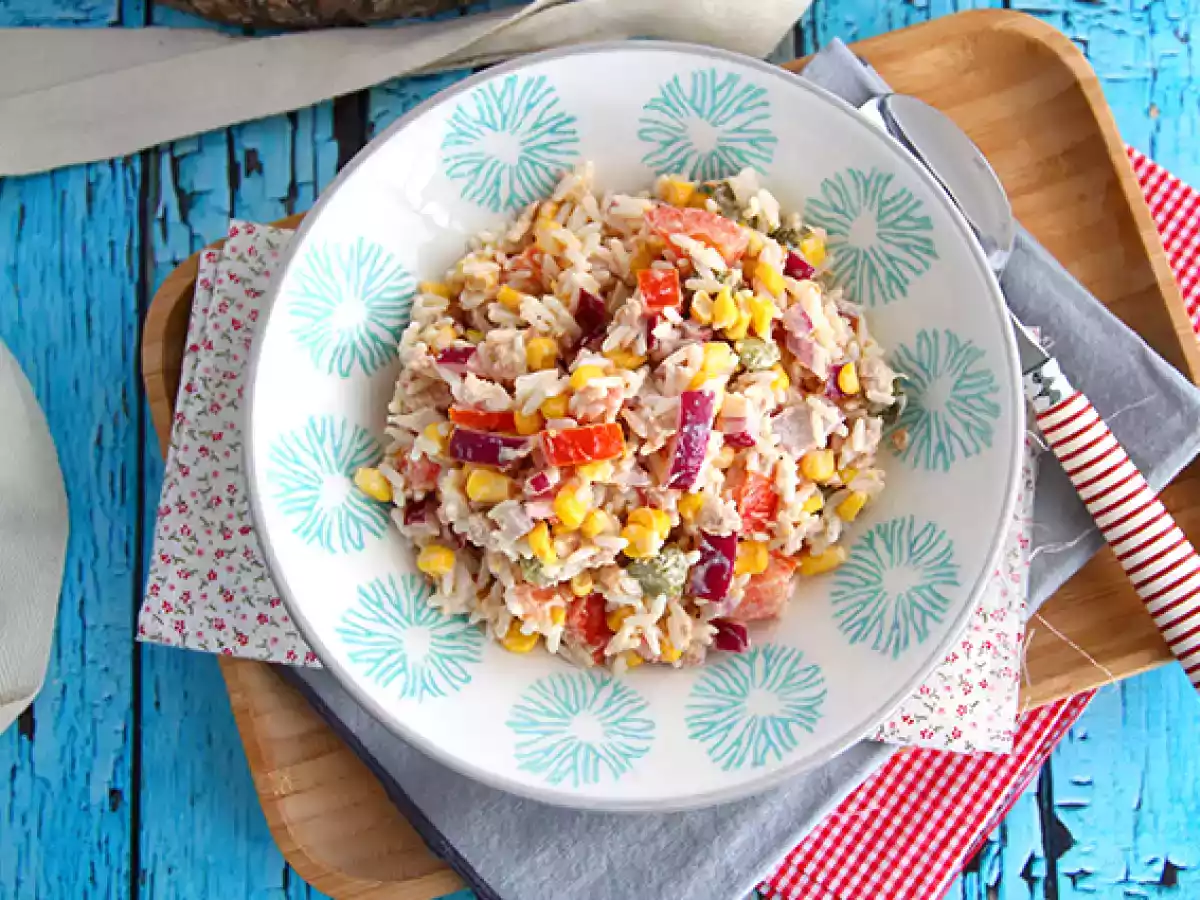 Rice salad (easy and quick) - photo 3