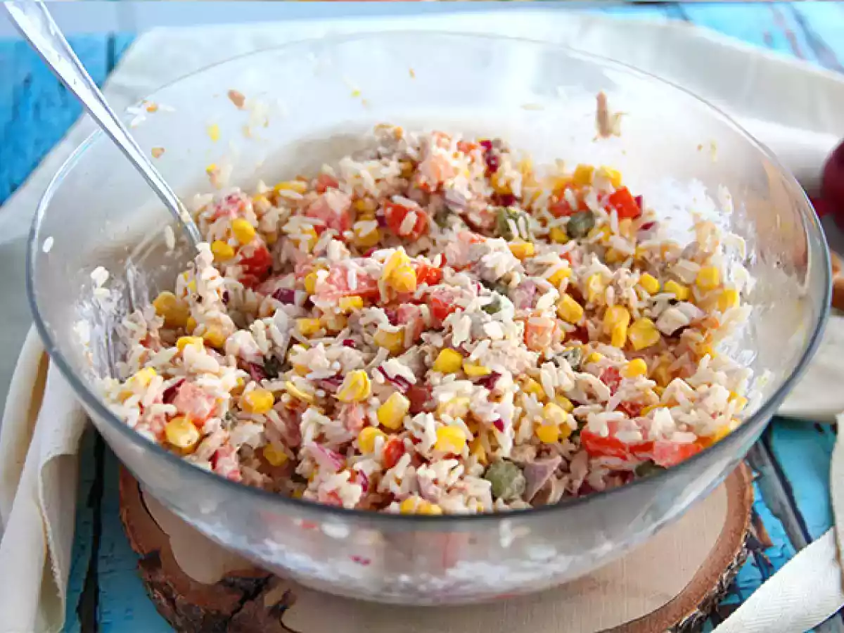 Rice salad (easy and quick) - photo 4