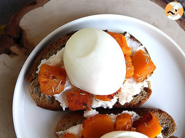 Ricotta, butternut and egg toasts - photo 3