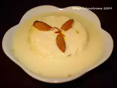 Ricotta rasmalai recipe with saffron in sweet milk