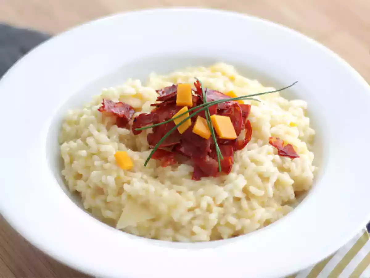 Risotto with chorizo and cheese - video recipe !