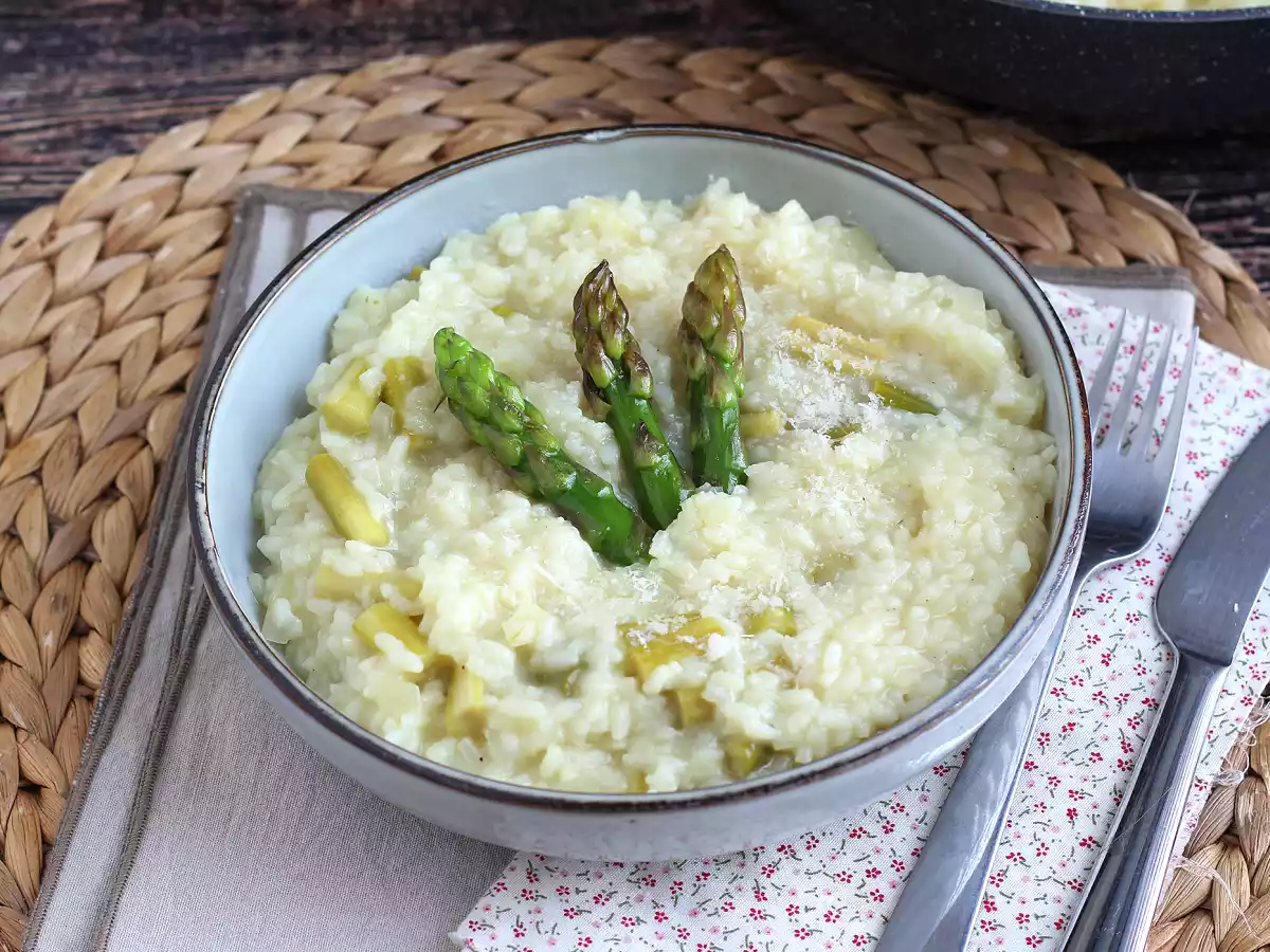 Risotto with green asparagus and parmesan - photo 3