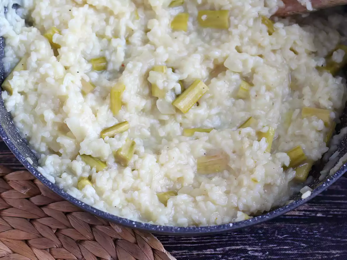 Risotto with green asparagus and parmesan - photo 4