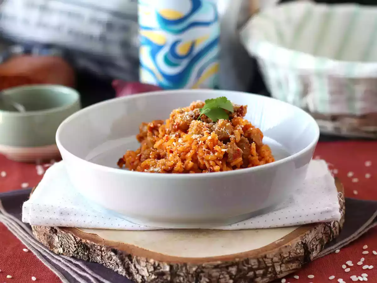 Risotto with 'nduja sausage, the perfect dish for spicy lovers! - photo 6