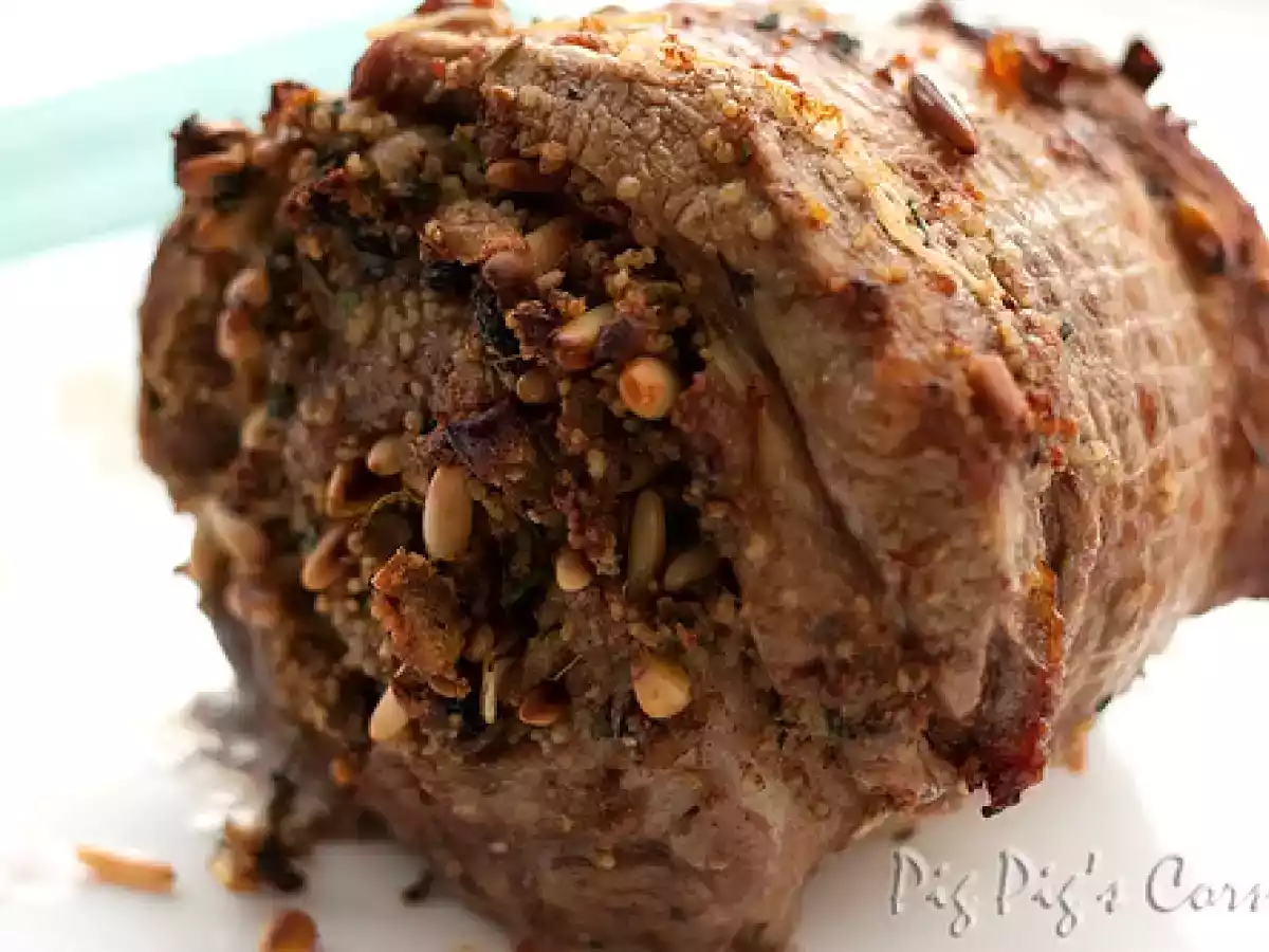 Roast Boneless Shoulder of Lamb with Couscous, Pine Nuts & Mint Stuffing - photo 3