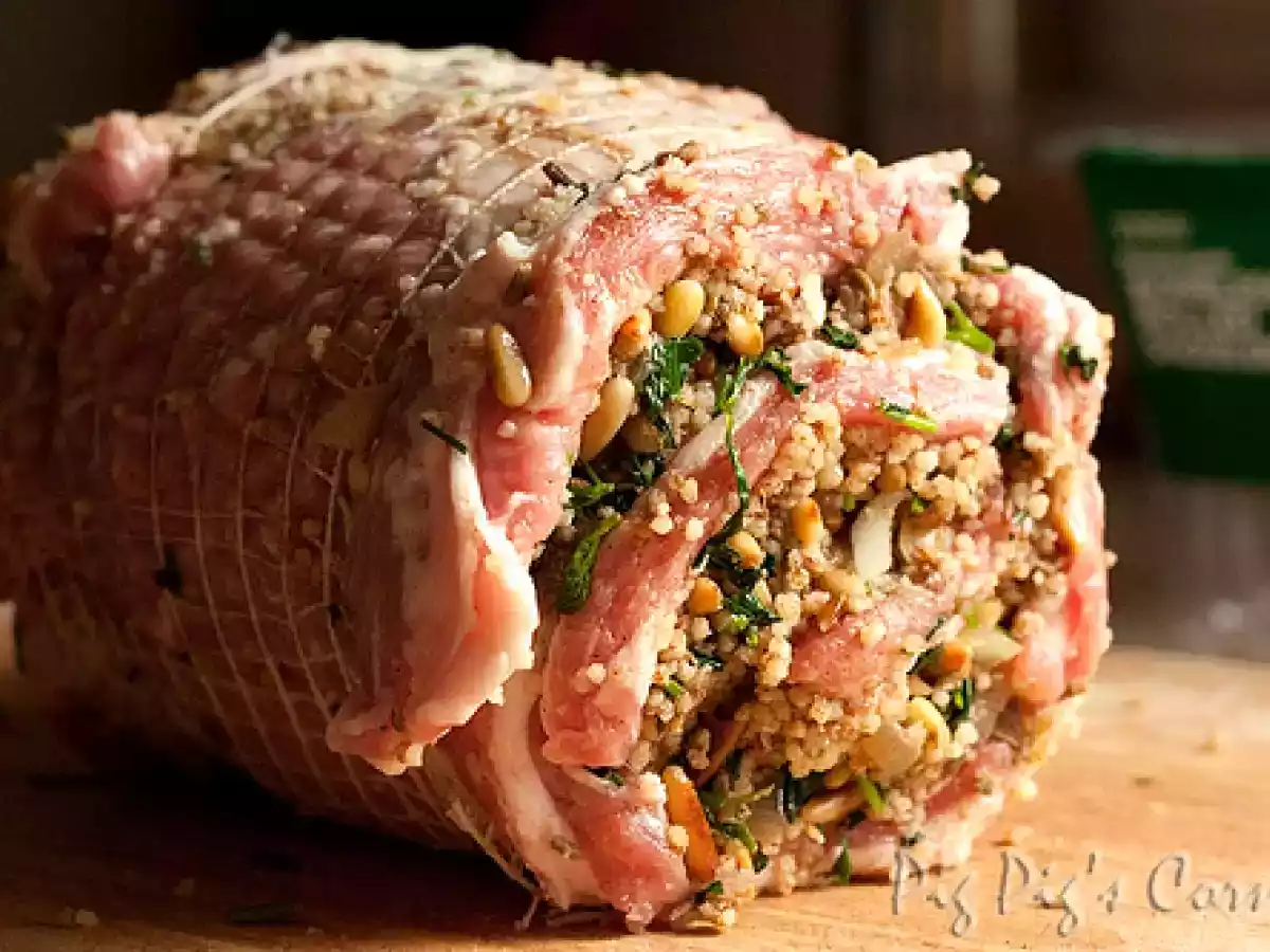 Roast Boneless Shoulder of Lamb with Couscous, Pine Nuts & Mint Stuffing - photo 4