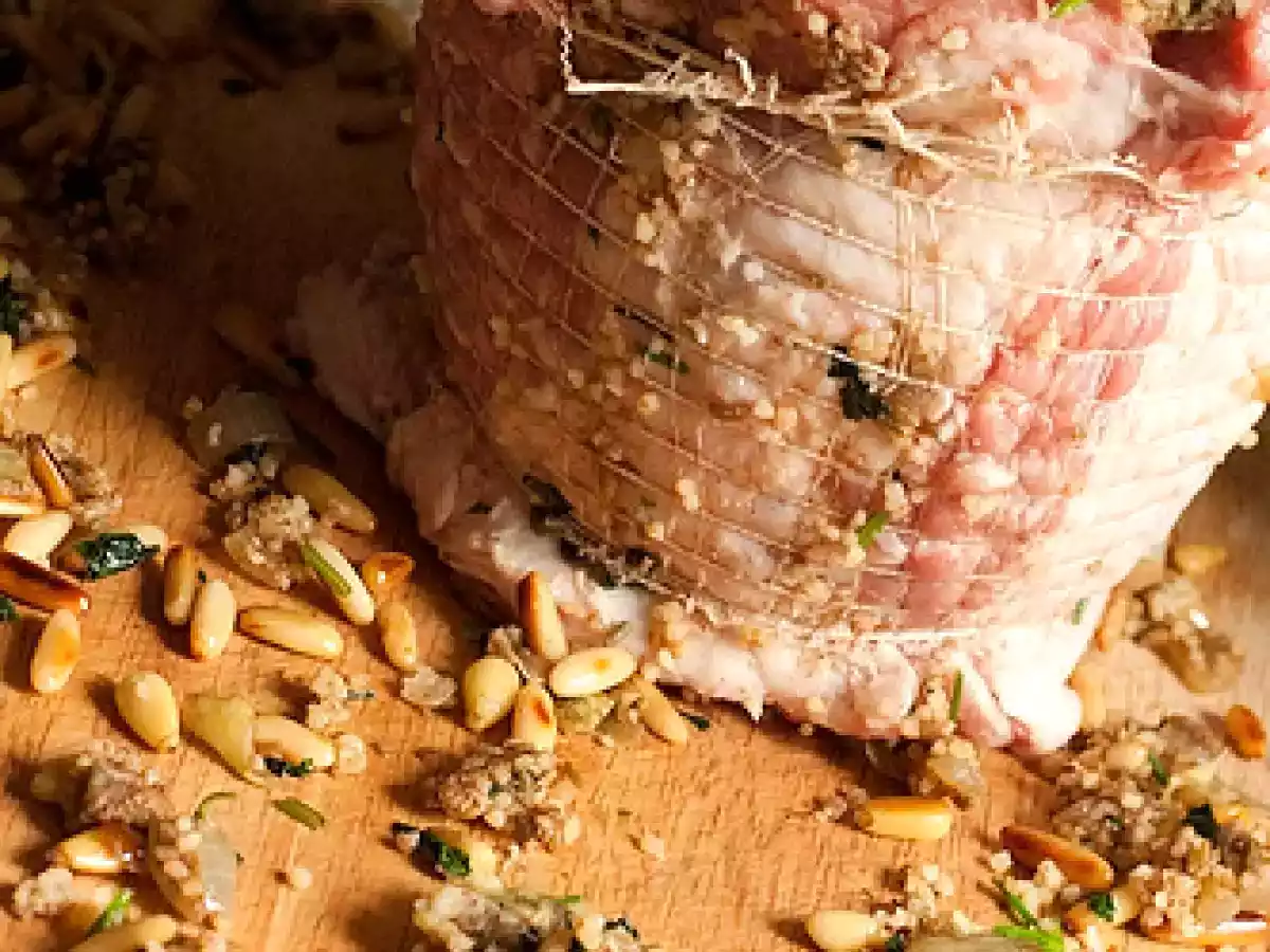 Roast Boneless Shoulder of Lamb with Couscous, Pine Nuts & Mint Stuffing - photo 5