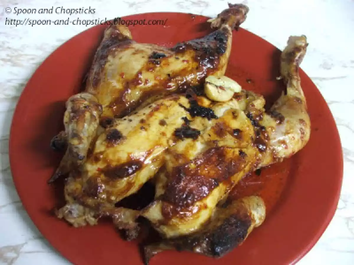 Roast Butterfly Chicken with Red Chilli Pickle and Hoisin Sauce