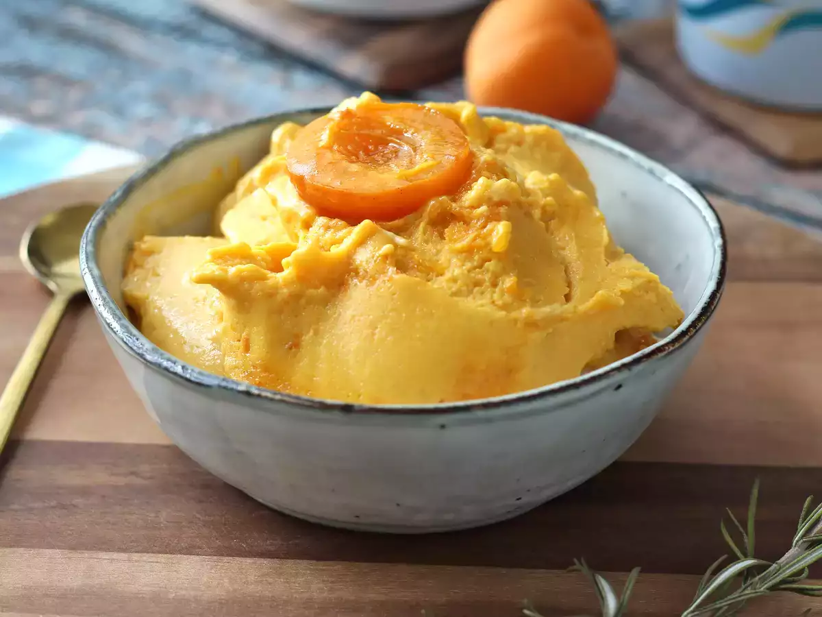 Roasted apricot ice cream made with the Ninja Creami - photo 5