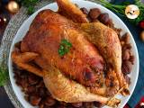 Roasted capon with chestnuts, photo 1