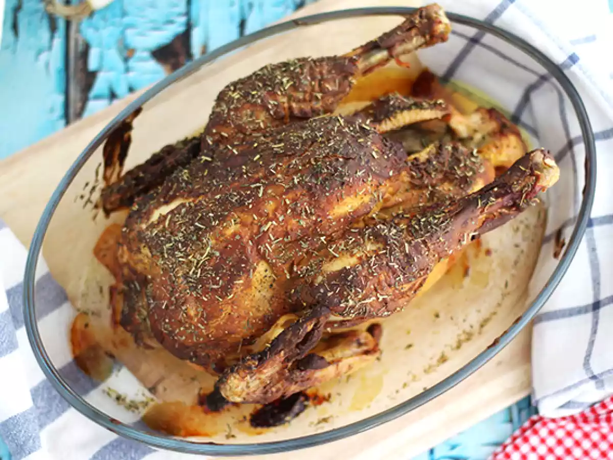 Roasted chicken with mustard and herbes de provence - photo 2