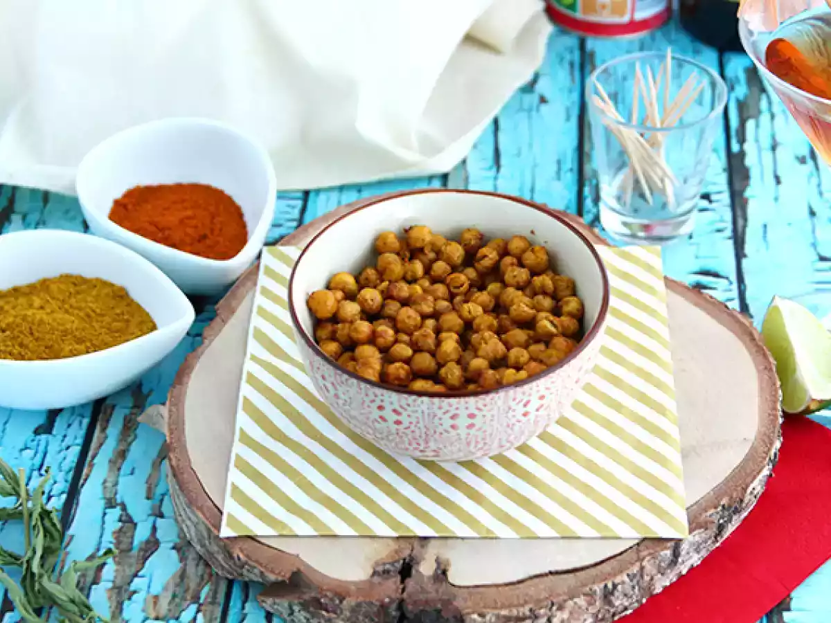 Roasted chickpeas with curry