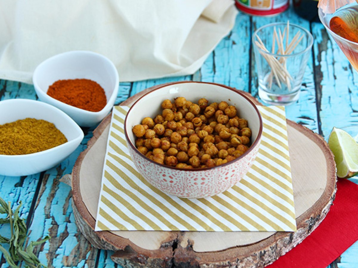 Roasted chickpeas with curry (Baked chickpeas)