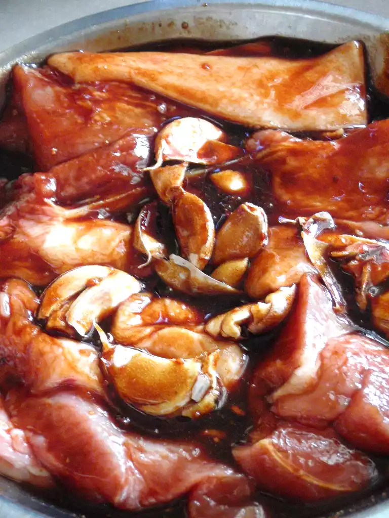 ROASTED PORK BELLY (CHAR SIU) IN CHINA TOWN