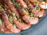 Roasted prawns with garlic and herbs, photo 1