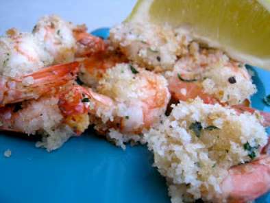 Roasted shrimp with garlic and lemon