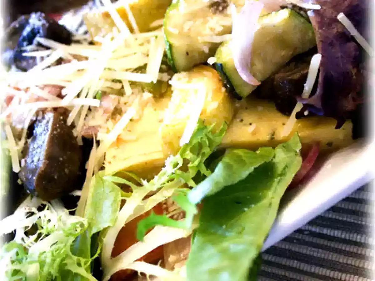 Roasted Vegetables with Polenta