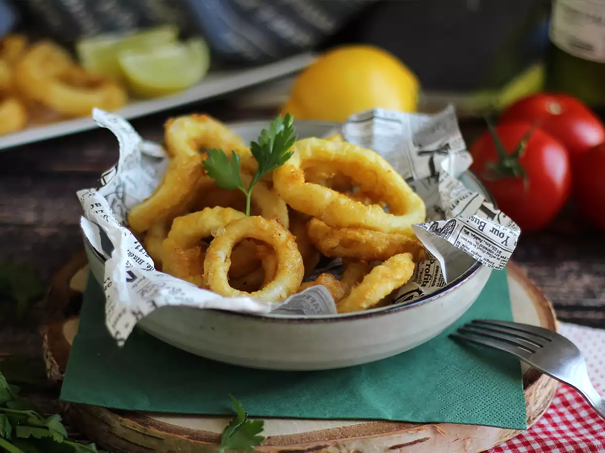 Roman-style calamari – battered calamari - photo 2